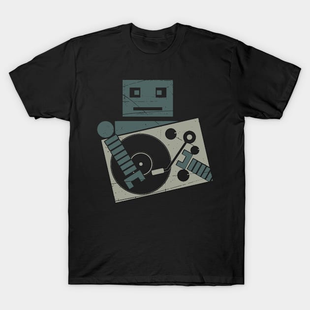 Turntable Beats T-Shirt by Cooldruck